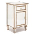 Houshtec Urban Designs 7786665 Gold Mirrored Cabinet Side Table - 30 x 15 x 19 in. 7786665